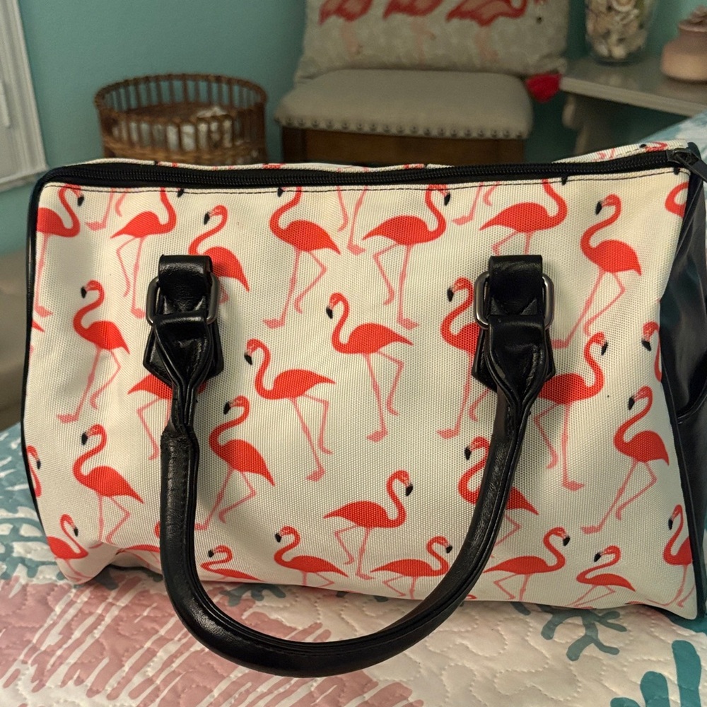 Satchel purse flamingo 🦩 design